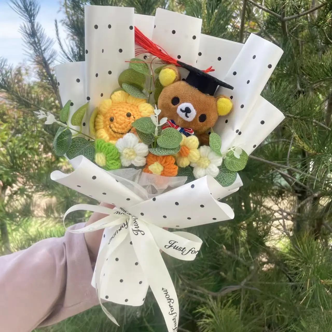 Cartoon Anime Series Plush Kids Toys Graduation Bouquet Children's Day Valentine's Day  Birthday Christmas Graduation Gifts