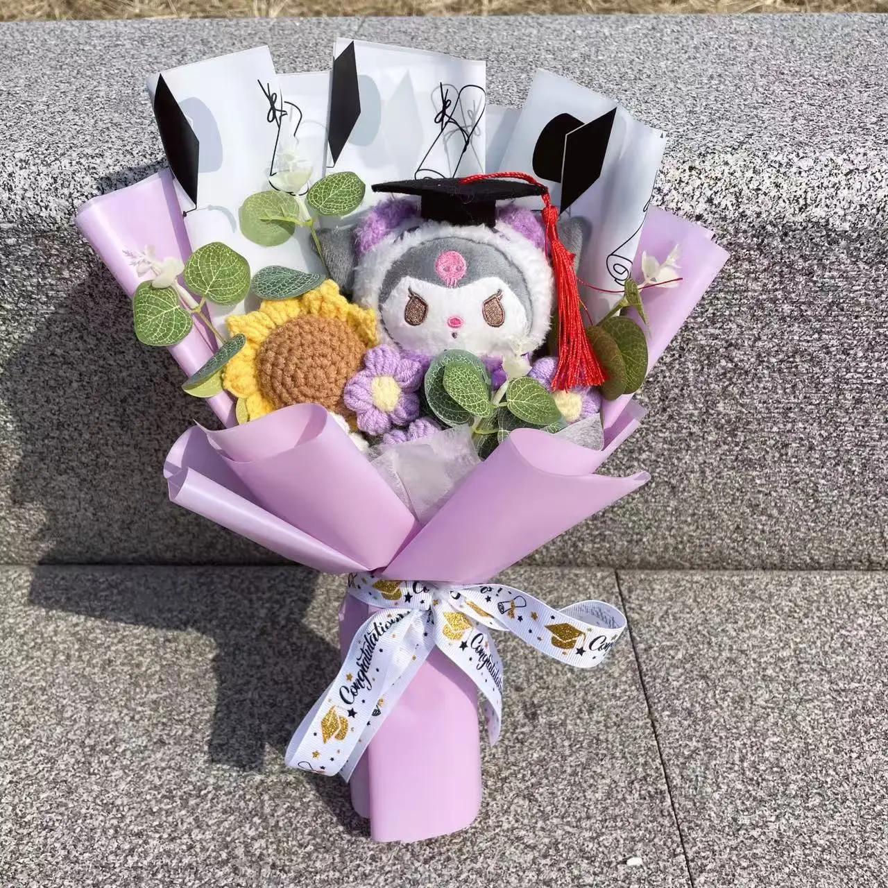 Cartoon Anime Series Plush Kids Toys Graduation Bouquet Children's Day Valentine's Day  Birthday Christmas Graduation Gifts