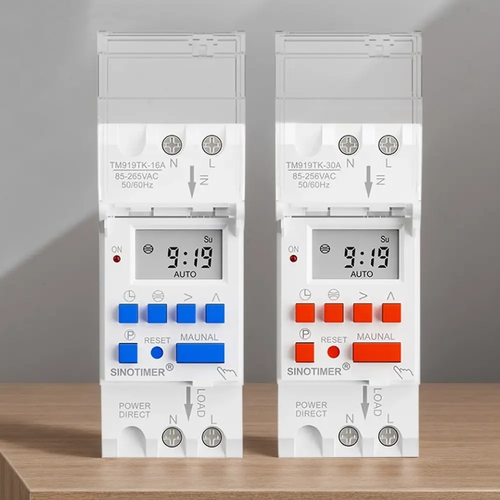 Wide Voltage AC 85-265V Sunrise Sunset Timer 16A 30A Timer Control Switch Din Rail Sunrise and Sunset in Latitude and Longitude