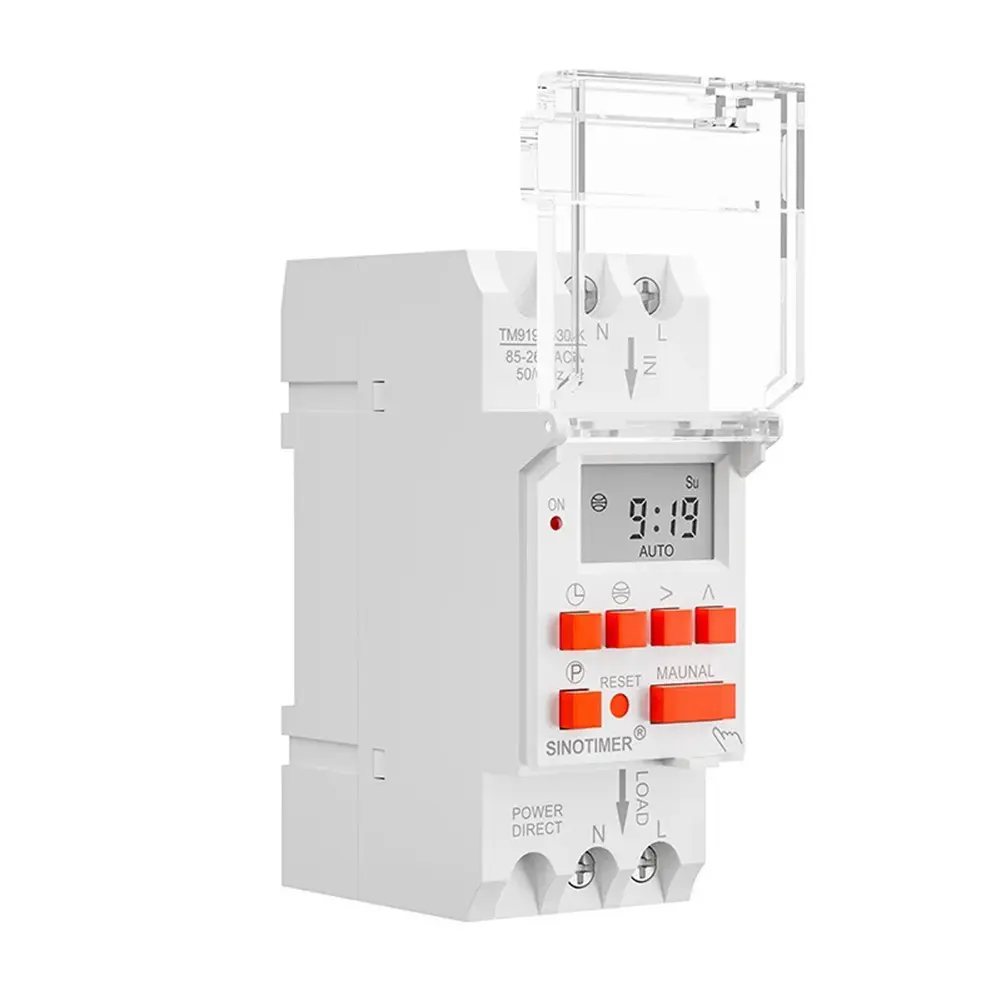 Wide Voltage AC 85-265V Sunrise Sunset Timer 16A 30A Timer Control Switch Din Rail Sunrise and Sunset in Latitude and Longitude