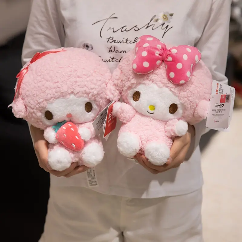 Sanrio Piano Series Plush Coin Purse My Melody Kuromi Toy Pom Pom Purin Doll Cinnamoroll Pendant Pillow