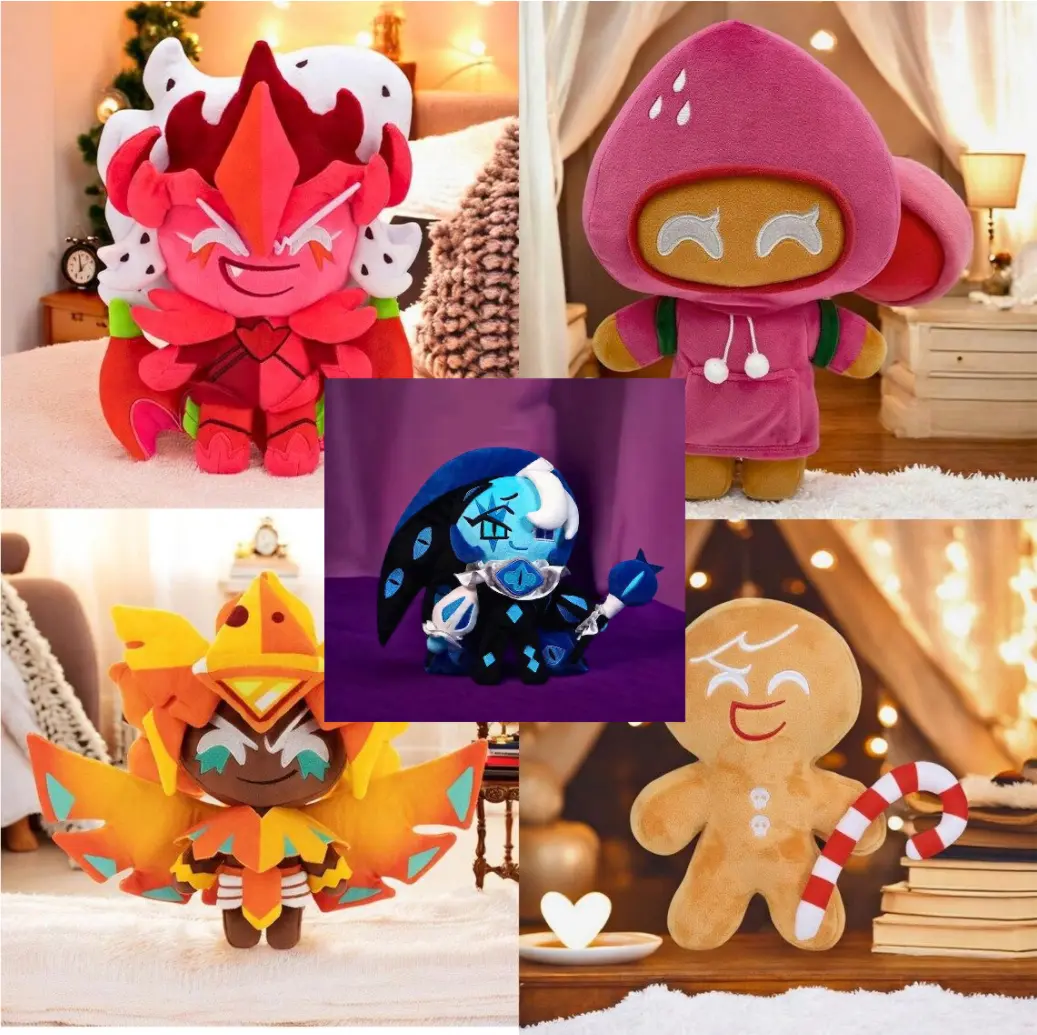 25cm Shadow Milk Cookie King Plush Toys Cartoon Game Milk Cookie Plush Toy Doll Anime Soft Stuffed Room Decor Run Kingdom
