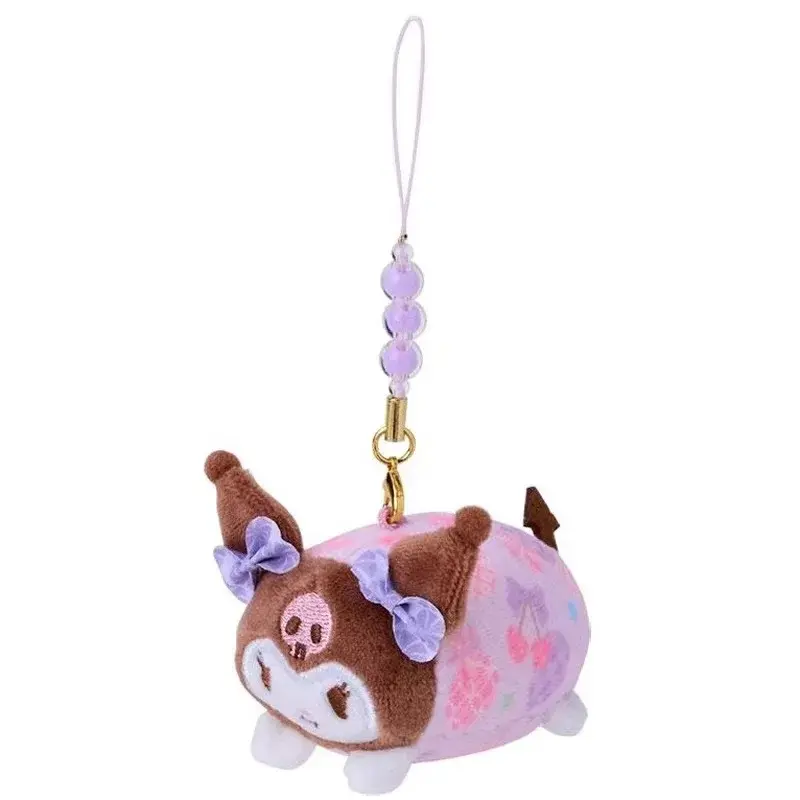Sanrio Original Retro Candy Series Plush Toys Kawaii Hello Kitty Melody Keychain Cute Kuromi Plushie Cinnamoroll Doll Kid Gifts