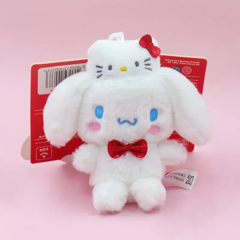 Anime Stuffed Japanese Style Sanrio Cartoon 50th Anniversary KT Kuromi Melody Plush Toy Pendant Cute Packaging Decoration Toy