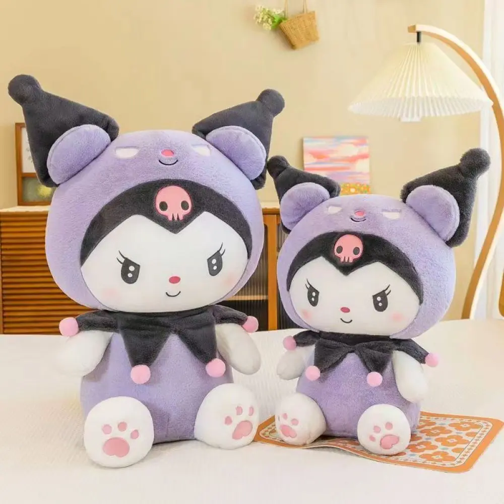 New Purple Devil Kuromi Plush Toy Large Fill Doll Cute Sanrio Children's Birthday Gift