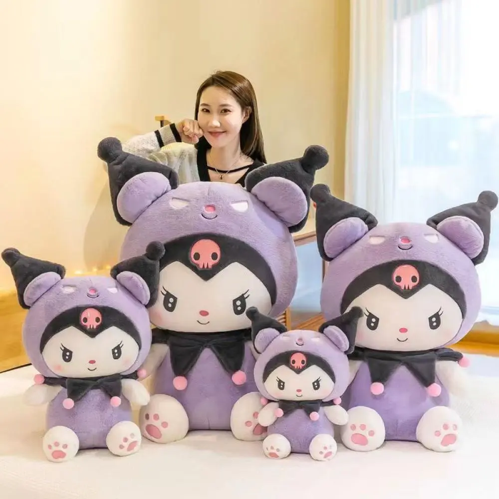 New Purple Devil Kuromi Plush Toy Large Fill Doll Cute Sanrio Children's Birthday Gift