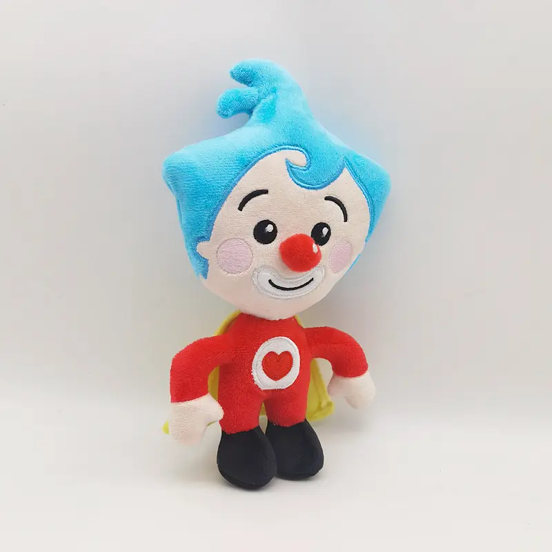 25cm Cute Plim Plim Clown Plush Toy Cartoon Stuffed Plush Doll Animation Figure Plushie Anime Soft Gift Toys for Kids Birthday