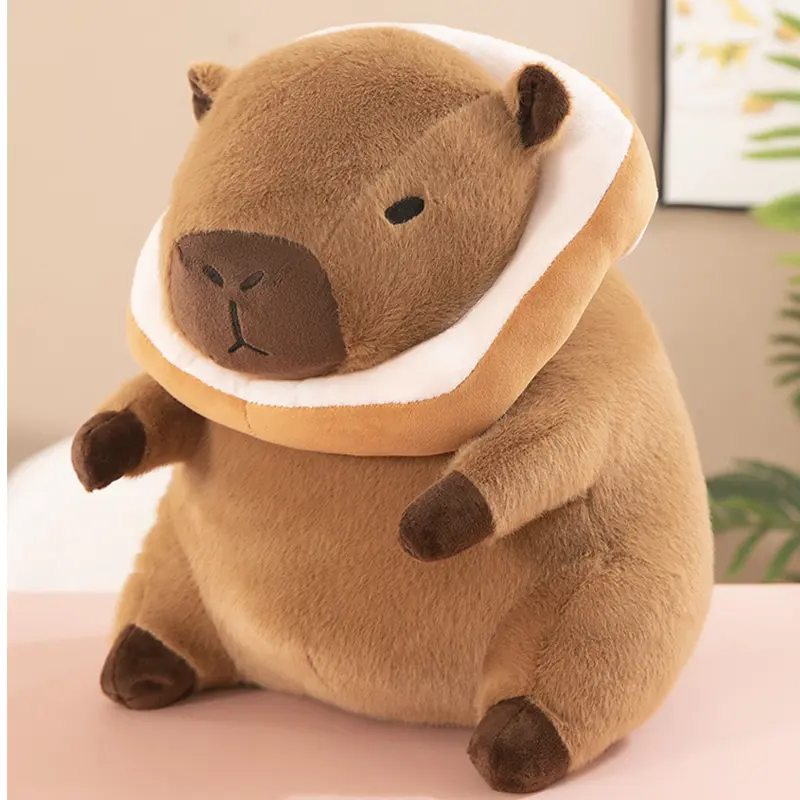 Capybara Plush Toy Simulation Capibara Cosplay Unicorn Dinosaur Dress Boba Bread Fruit Food Decor Birds Bubble Stuffed Animals