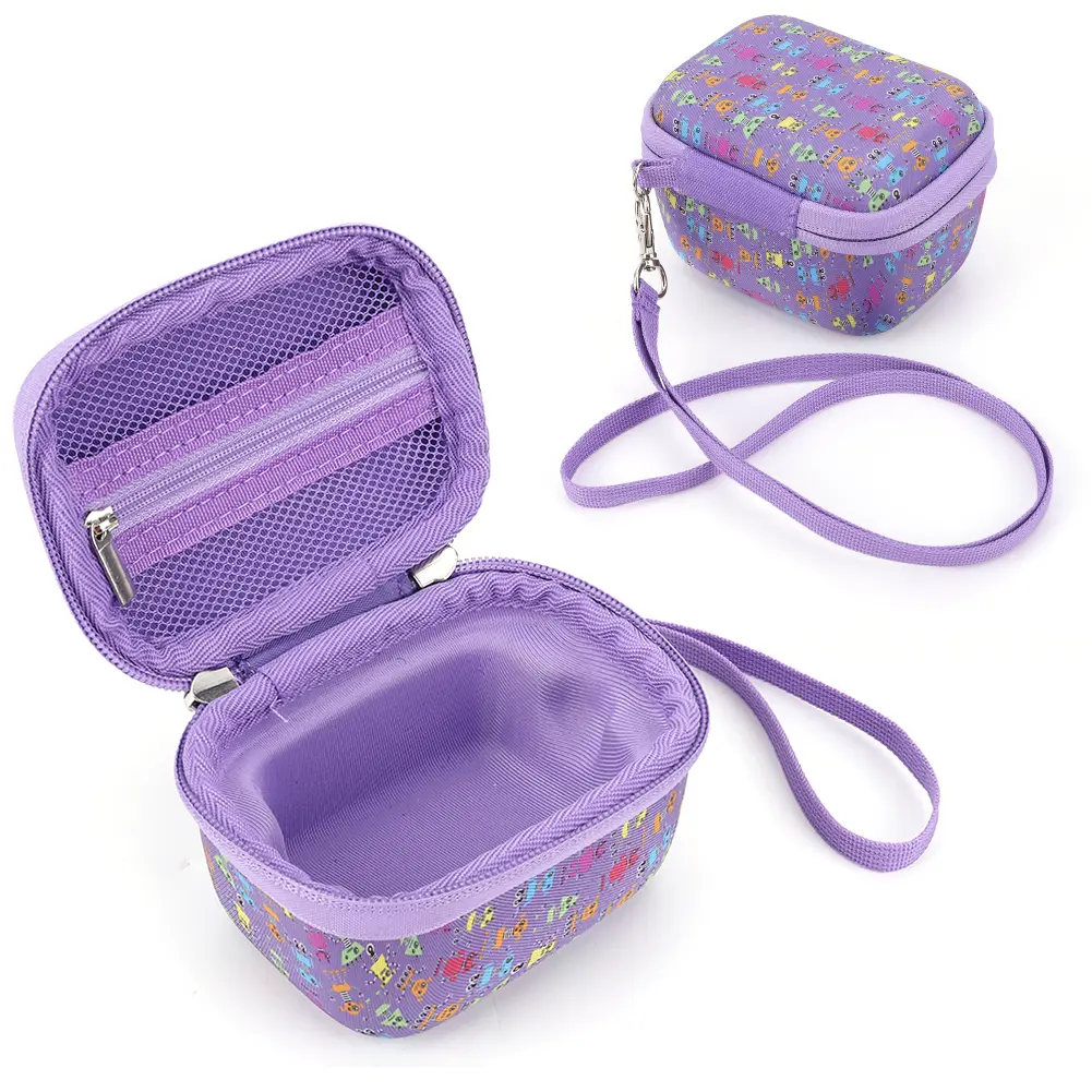EVA Hard Carrying Case Anti-scratch Protective Hard Case with Lanyard&Hand Strap for Bitzee Digital Pet Interactive Virtual