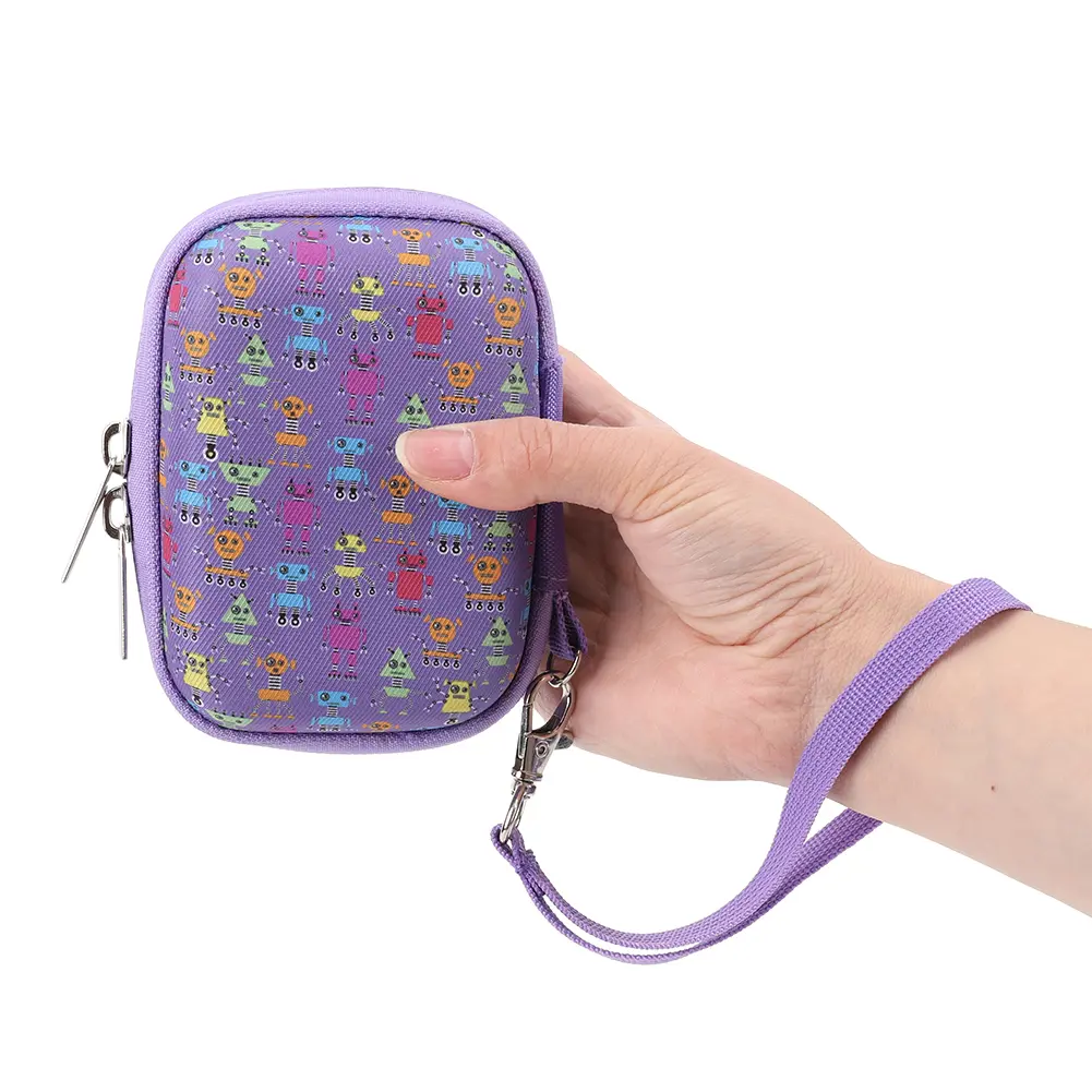 EVA Hard Carrying Case Anti-scratch Protective Hard Case with Lanyard&Hand Strap for Bitzee Digital Pet Interactive Virtual