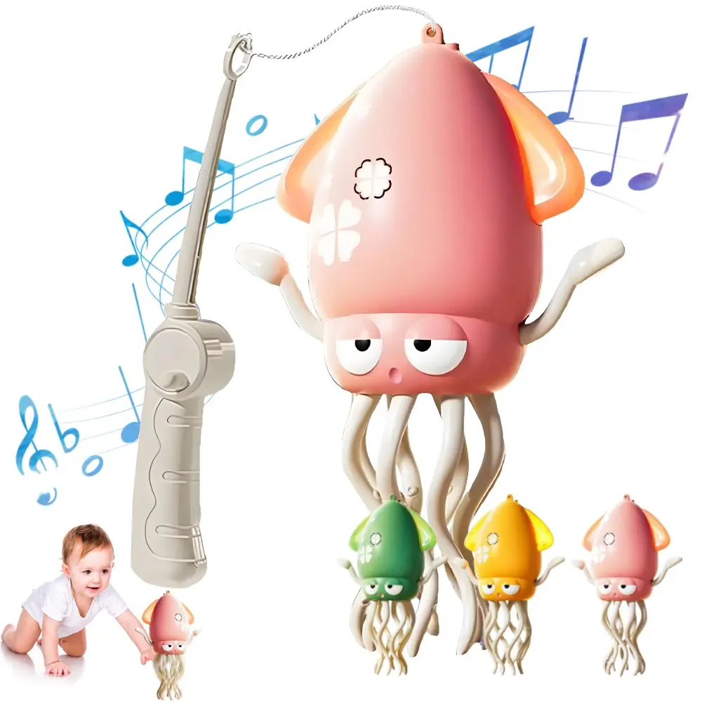 Electric Dancing Octopus Toy Crawling Dancing Automatic Obstacle Avoidance Sensor Toy With LED Music Toys Gift For Kids Baby
