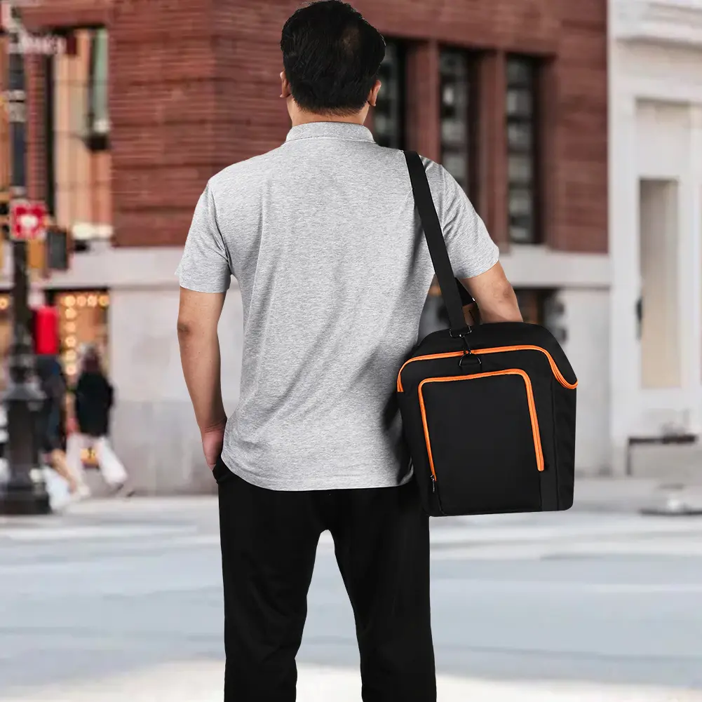 Protective Case with Shoulder Strap & Extra Pockets Portable Speaker Carry Case for JBL Partybox Encore Essential Speaker