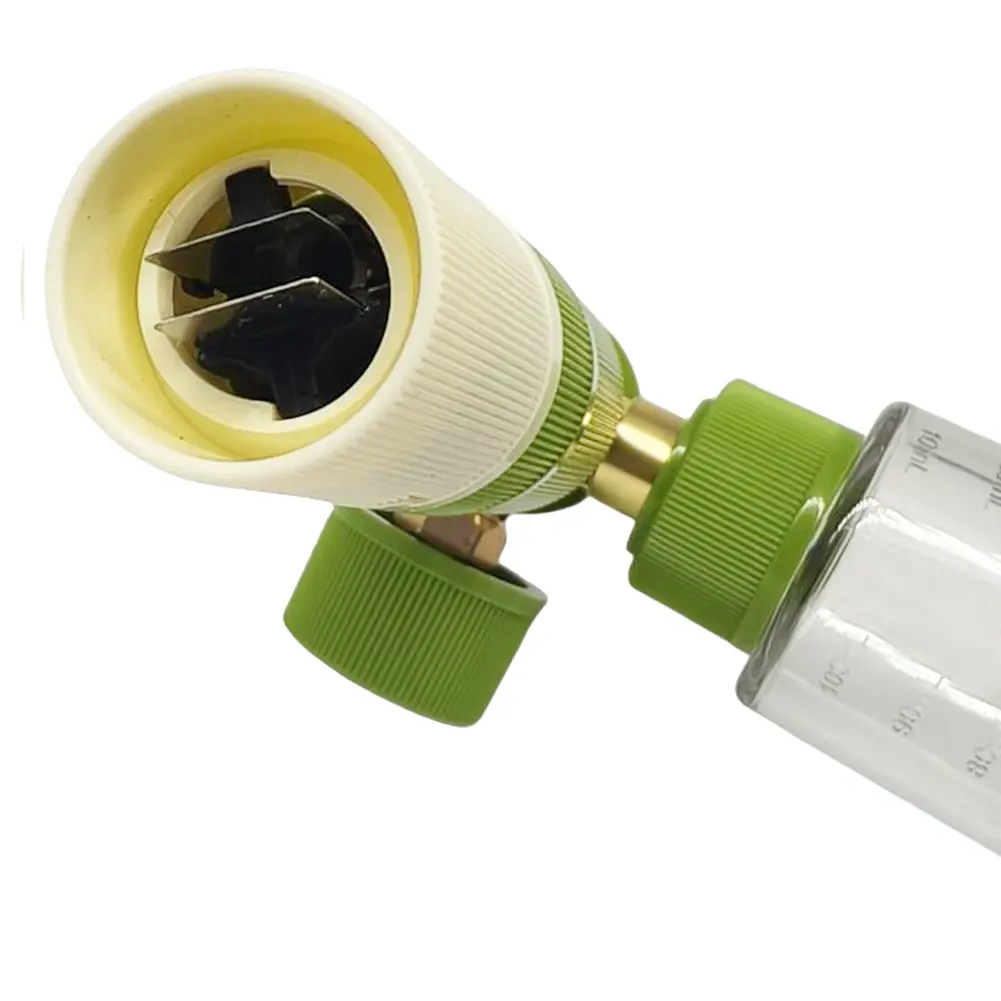 100ml Water Foam Pot with 1/4 Inch Quick Connector Soap Foam Spray Bottle Adjustable Car Wash Foam Sprayer for Car Wash
