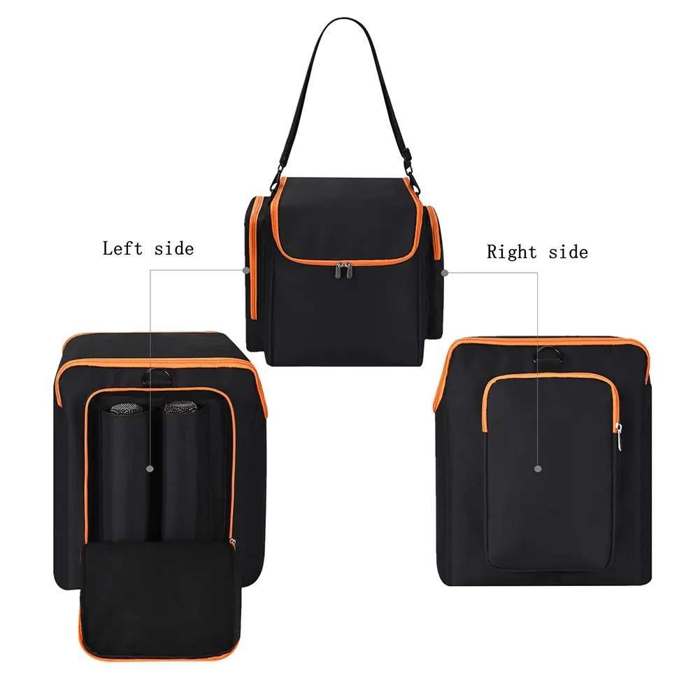 Protective Case with Shoulder Strap & Extra Pockets Portable Speaker Carry Case for JBL Partybox Encore Essential Speaker