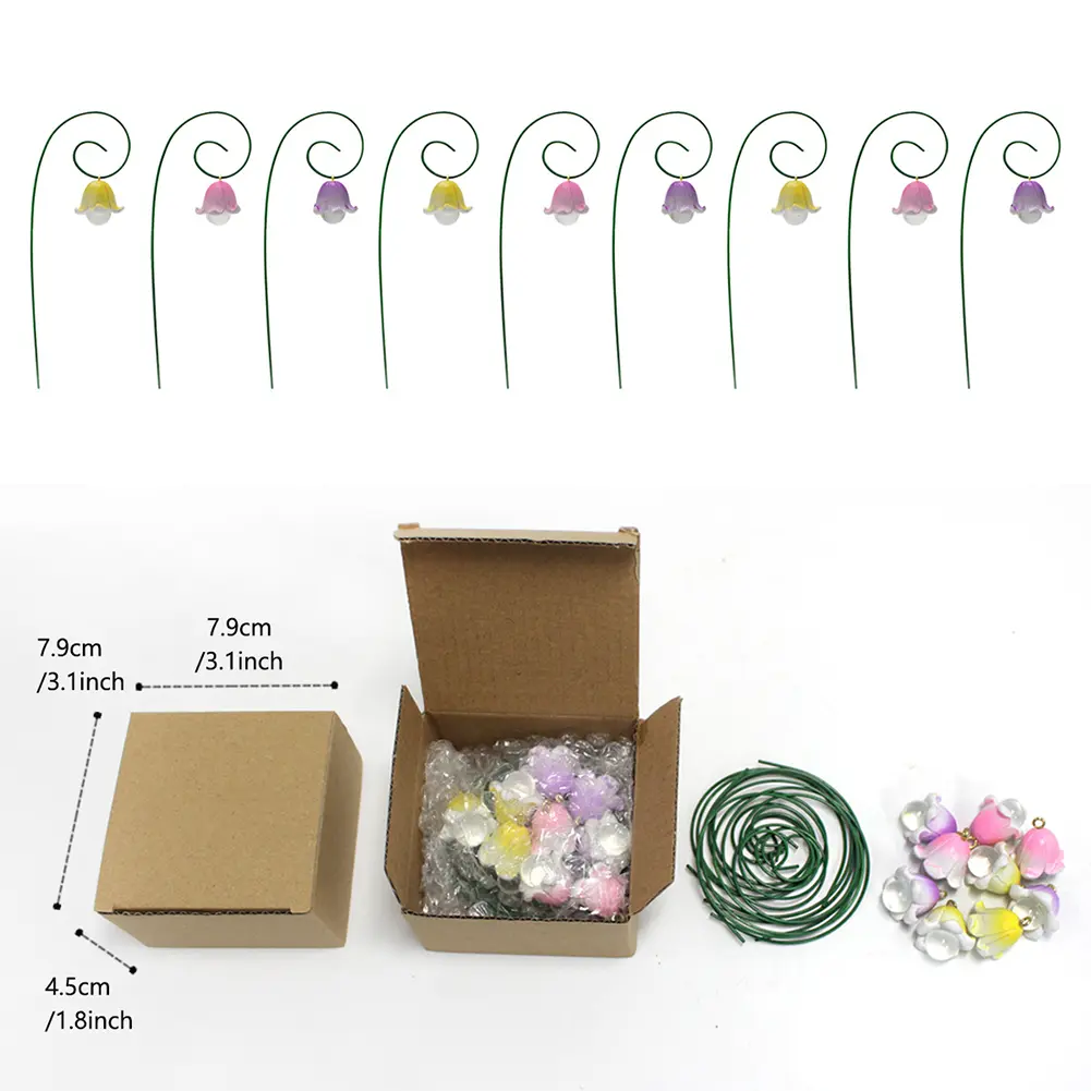 No Fade Resin Plant Flower Pick Stand Porch Decor Faux Flower Fairy Garden Accessory for Home Kitchen Bedroom Festival Wedding