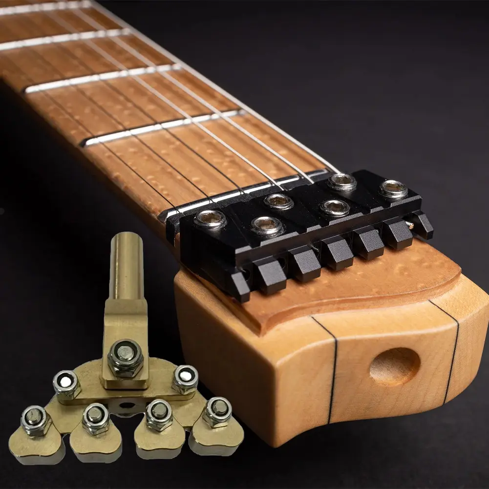 Guitar Fractal Fret Press Metal Guitar Fret Installation Tool Variable Radian Pressure Head Suit for Various Radius Fretboard
