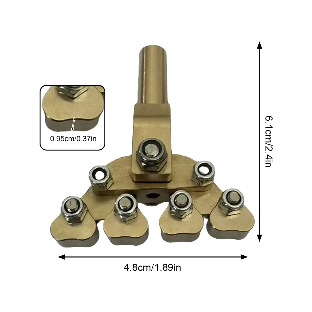 Guitar Fractal Fret Press Metal Guitar Fret Installation Tool Variable Radian Pressure Head Suit for Various Radius Fretboard