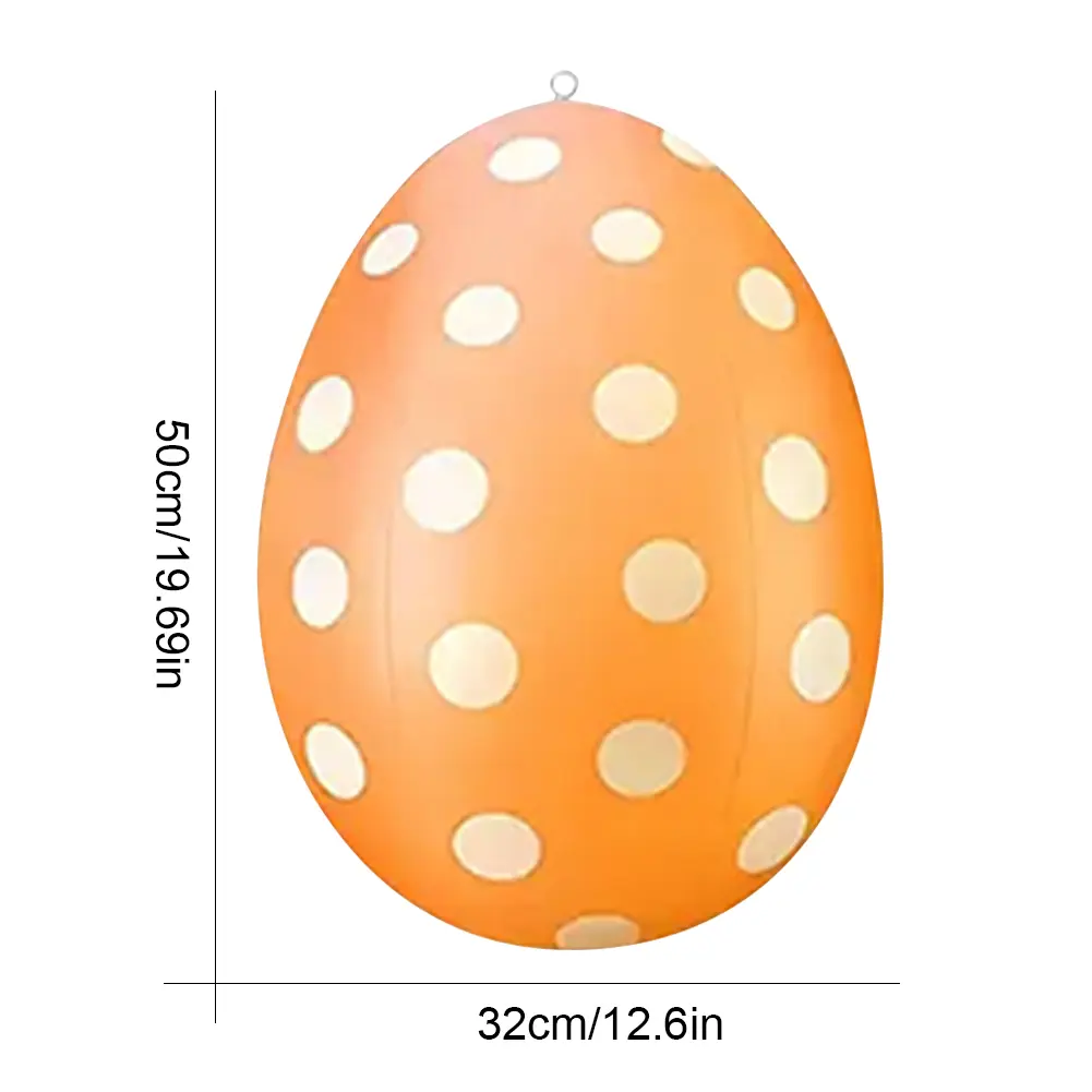 2025 Easter Giant Egg Decoration PVC Easter Inflatable Egg Balloon DIY Colored Egg Balloon for Outdoor Garden Yard Lawn Pendant