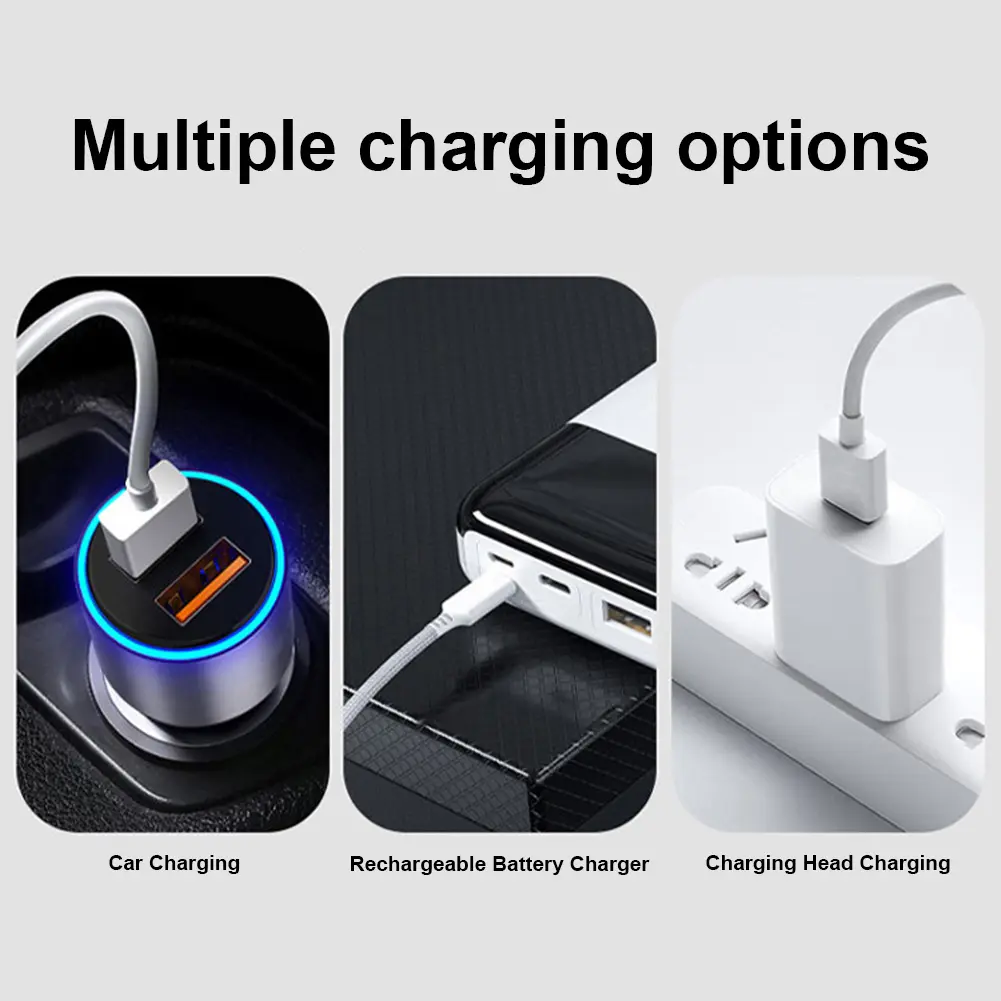 High Strong Power LED Flashlights Emergency Spotlight USB Rechargeable 1200mAh Telescopic Zoom Camping Torch 800LM