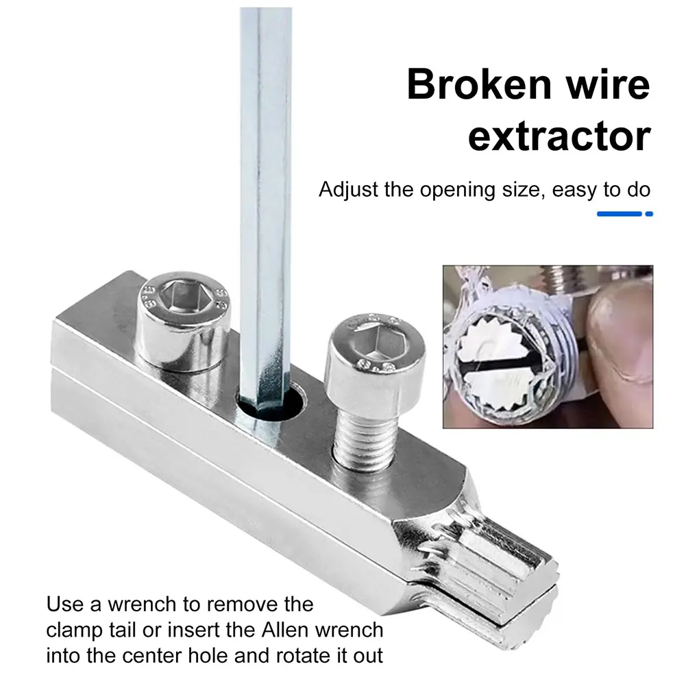 Hex Stripped Screw Extractor Set Multifunctional Handle Broken Screw Removal Tool Threading Tools Water-Tap Angle Valve Repair