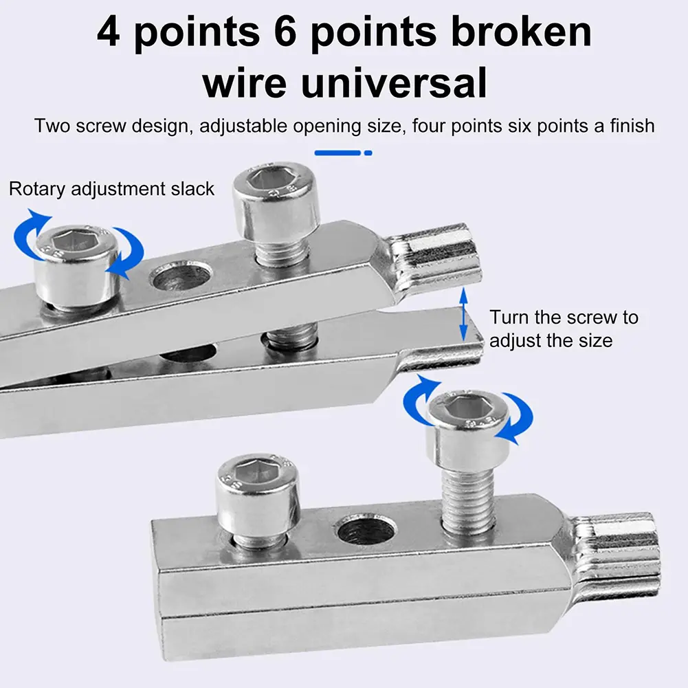 Hex Stripped Screw Extractor Set Multifunctional Handle Broken Screw Removal Tool Threading Tools Water-Tap Angle Valve Repair