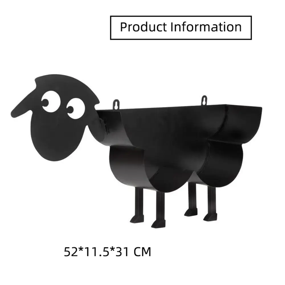 New Iron Dog Sheep Shaped Roll Paper Holder Cute Animal Free Standing Toilet Paper Tissue Racks Home Kitchen Bathroom Decoration