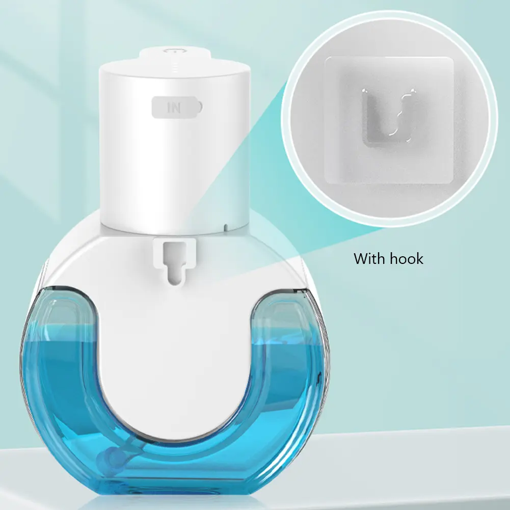 550ml Dish Sanitizer Dispenser Waterproof Infrared Sensor Liquid Dispenser Electric Alcohol Spray Dispenser for Kitchen Home Use