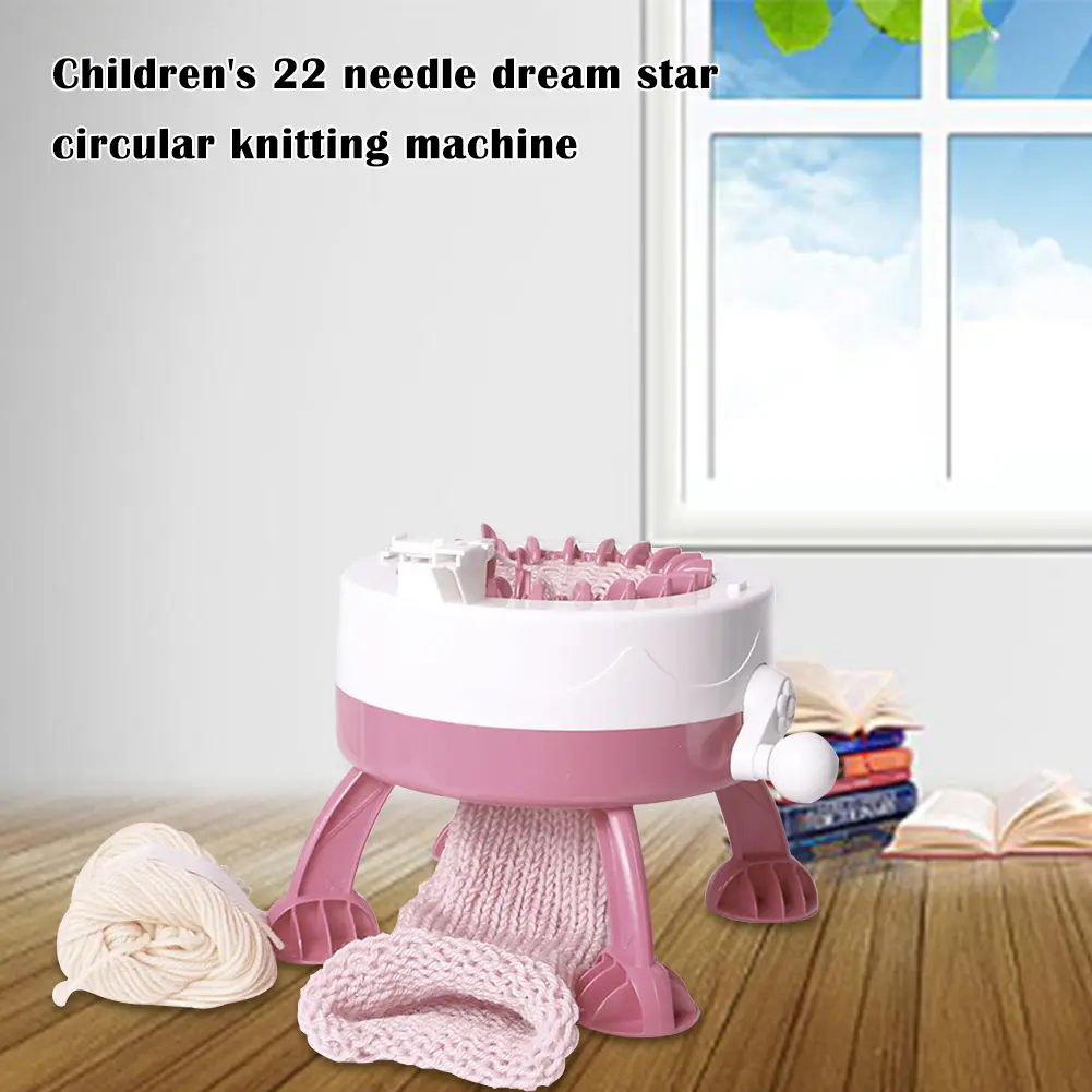 22 Needles Knitting Machine Hand Knitting Machine Kit with Row Counter Knitting Board Rotating Double Loom Idea for Beginners