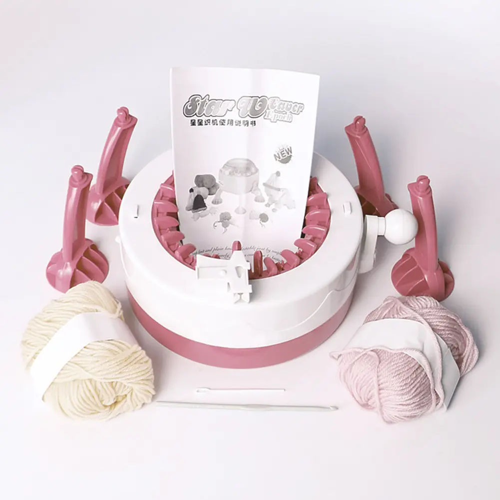22 Needles Knitting Machine Hand Knitting Machine Kit with Row Counter Knitting Board Rotating Double Loom Idea for Beginners