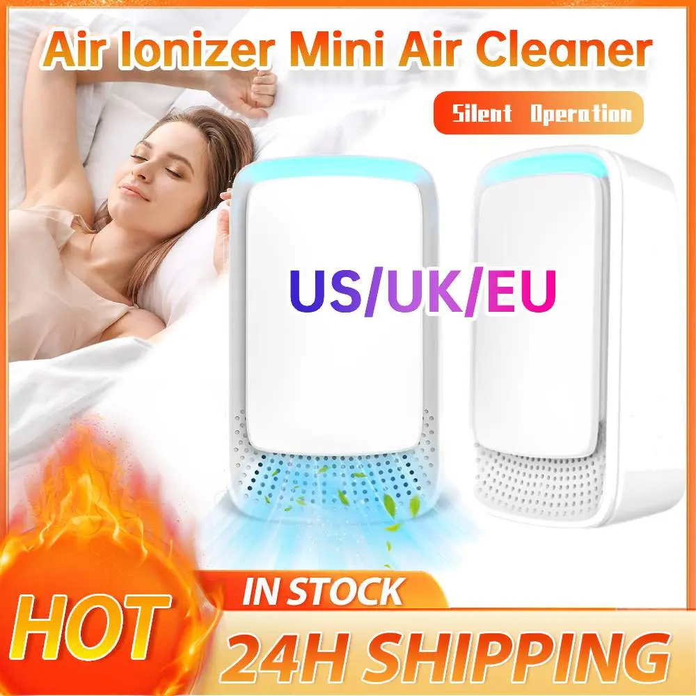 Negative Ion Air Purifier Plug In Air Freshener Portable PlugFilterless Air Cleaner Quiet Air Freshener for Home Kitchen Bedroom