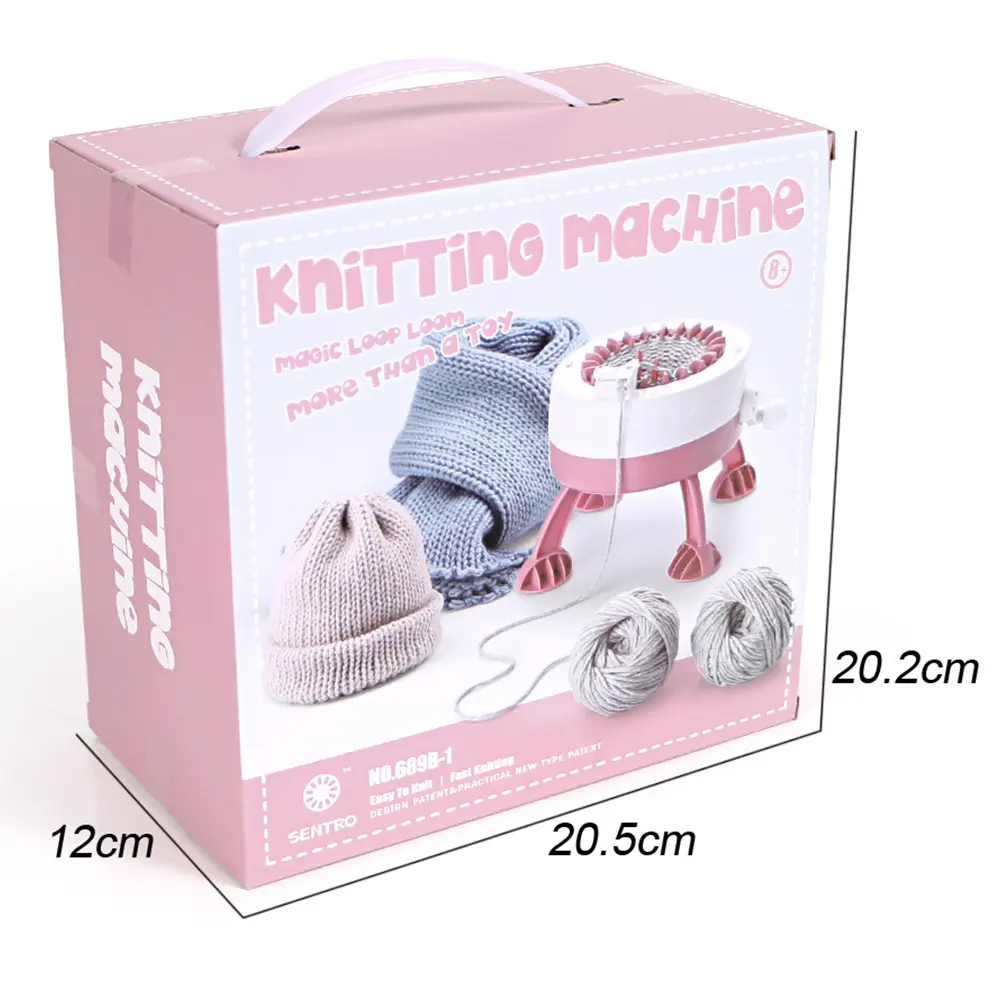 22 Needles Knitting Machine Hand Knitting Machine Kit with Row Counter Knitting Board Rotating Double Loom Idea for Beginners