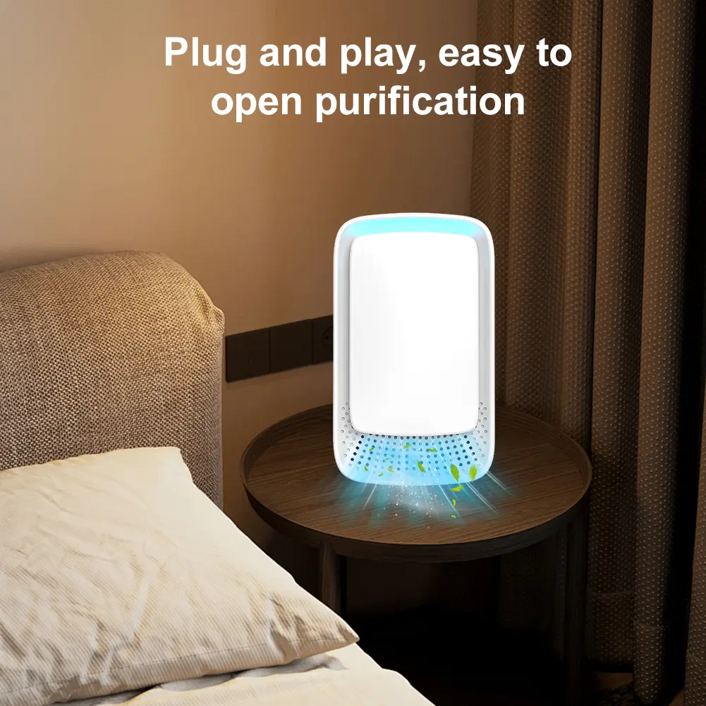Negative Ion Air Purifier Plug In Air Freshener Portable PlugFilterless Air Cleaner Quiet Air Freshener for Home Kitchen Bedroom