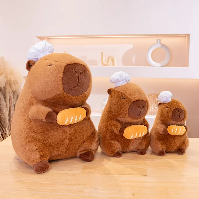 30cm/11.8inch Chef Capybara Plush Toys Cute Capybara Stuffed Animals Soft Cook Capybara Plushies Dolls Ideal Gifts For Kids Toys