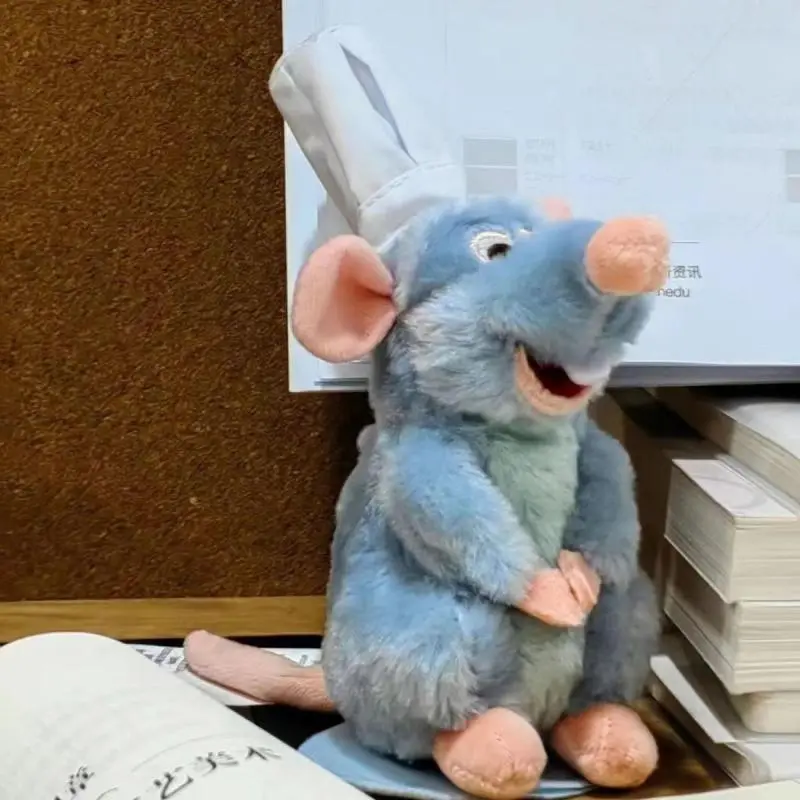 Anime 15cm Ratatouille Chef Remy Magnetic Plush Toy Room Decora Doll Kids Shoulder Plush Doll Decoration Toys Christmas Gifts