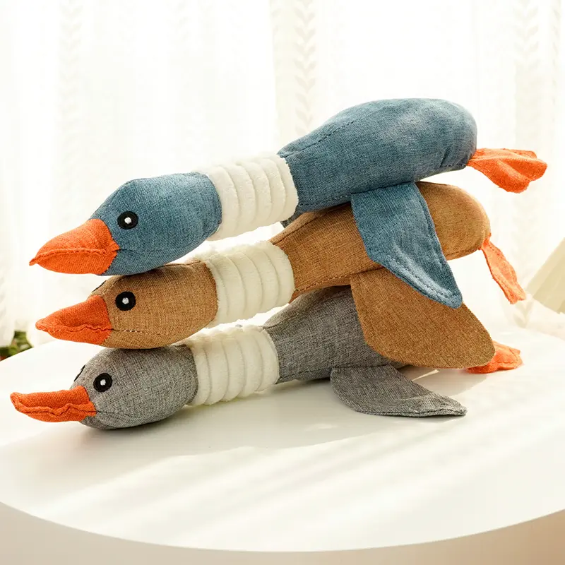 Pet Toys Wild Goose Resistant Squeaky Toys for Small Middle Large Dogs Chew Teeth Cleaning Toys Pet nteractive Training Supplies