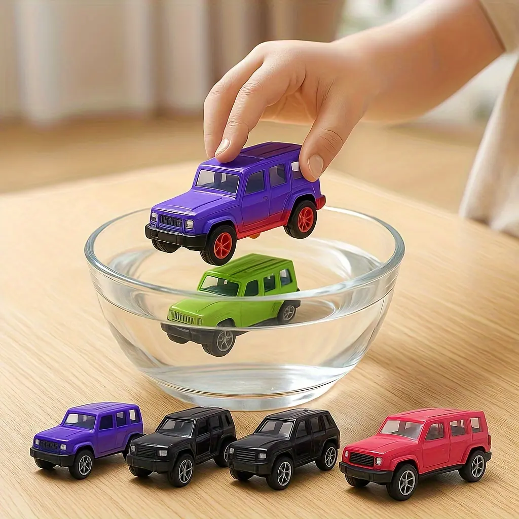 Color Change Cars Toy Vehicles in Water Color Changing Bath Toys Car Goodie Bags Fillers Funny Gift for Kids Themed Party Favors