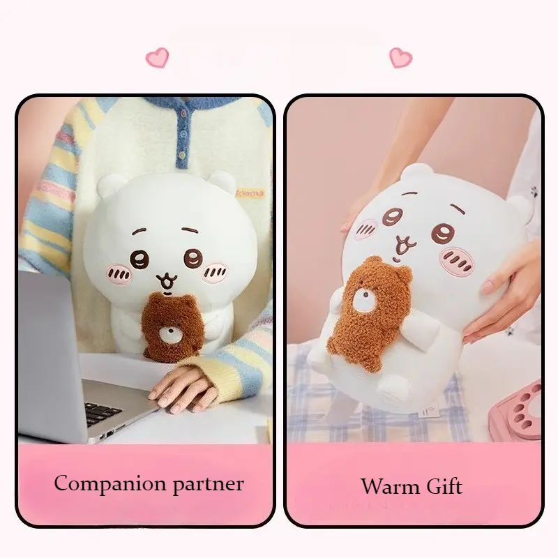 Chiikawa Series Plush Toys Hachiware Usaki Sitting Doll Cartoon Comforting Pillow Kawaii Bedroom Decorative Ornaments Presents
