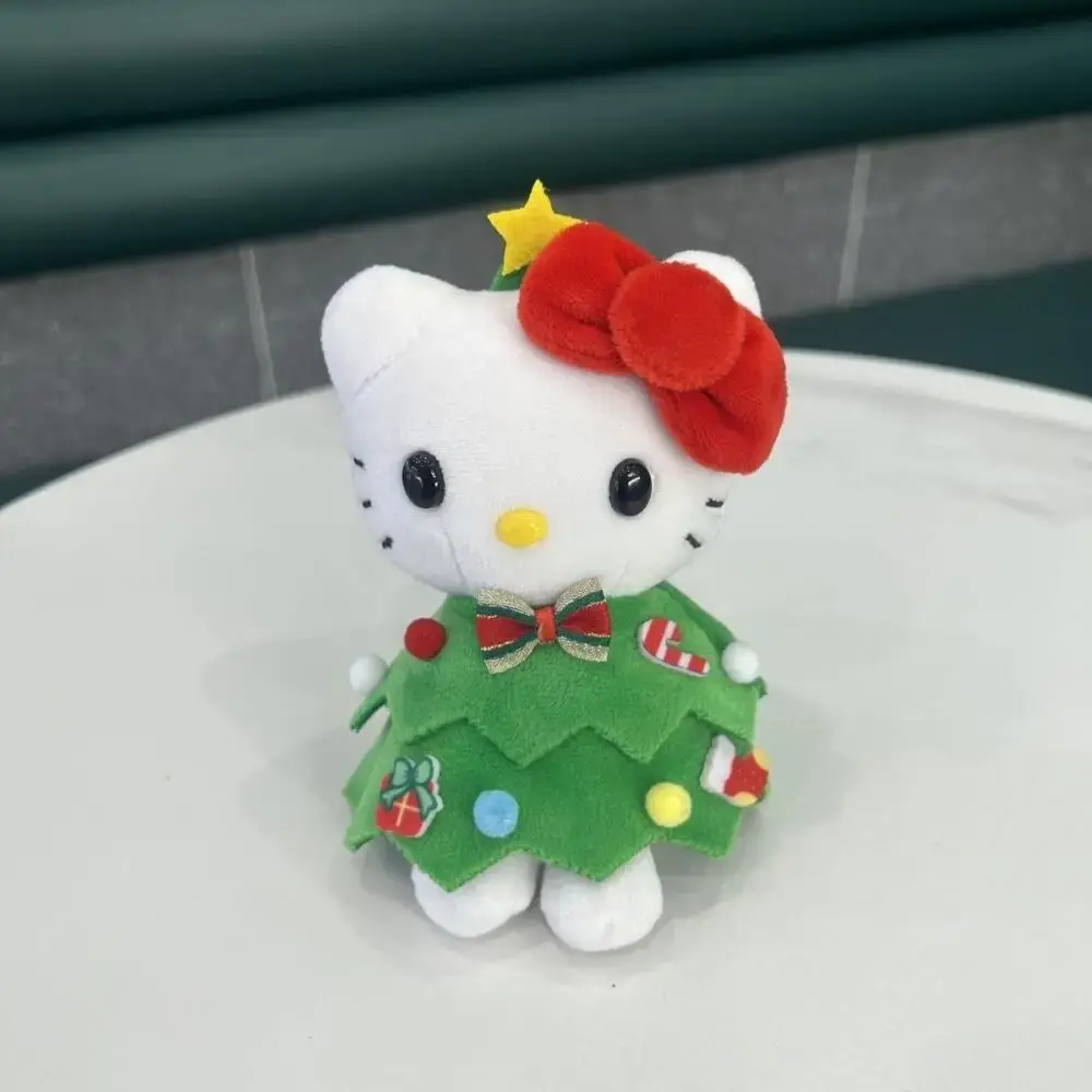Sanrio Kawaii HelloKitty Plush Doll Keychains Cartoon Kitty Cat Doll Toys Pendant Fashion Keyring Bag Accessories Holiday Gifts