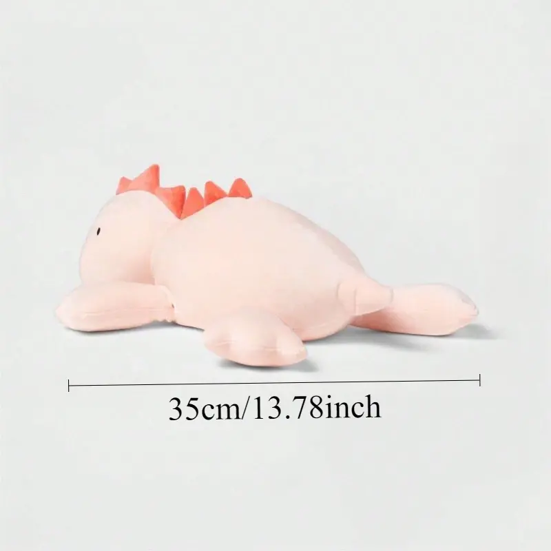 Soft Weighted Dino Plush Toy Stuffed Animal Toys Cute Green Pink Dinosaur Pillow for Sleeping Comfort Girls Boys Birthday Gift