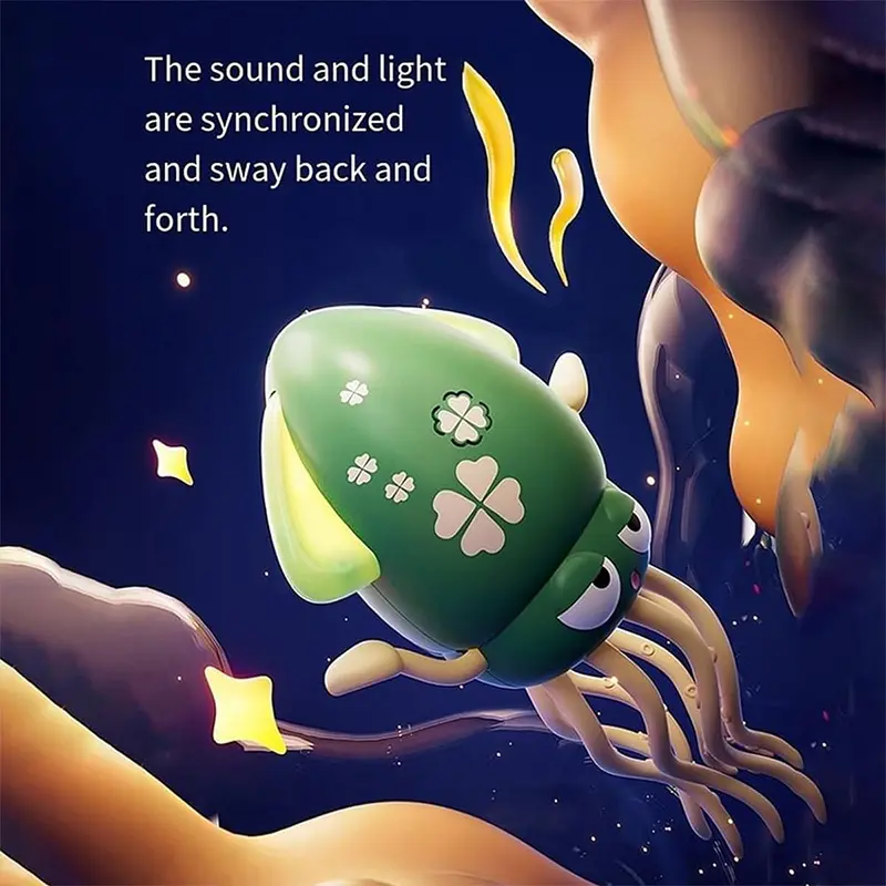 Electric Dancing Octopus Toy Automatic Swing Crawling Dancing Automatic Obstacle Avoidance Octopus Sensor Toy with LED Music kid