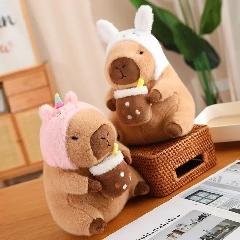 Kawaii Anime Capybara Bread Plush Toy Creative Stuffed Animals Capybara Toast Doll Children  Birthday Toys Girlfriend Cute Gift