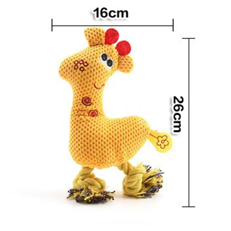 Dog toys popular pet dog voice toys creative knitted sika deer bite-resistant sound grinding plush dog toys