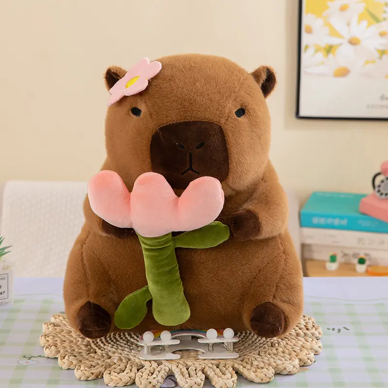 Kawaii Anime Capybara Bread Plush Toy Creative Stuffed Animals Capybara Toast Doll Children  Birthday Toys Girlfriend Cute Gift