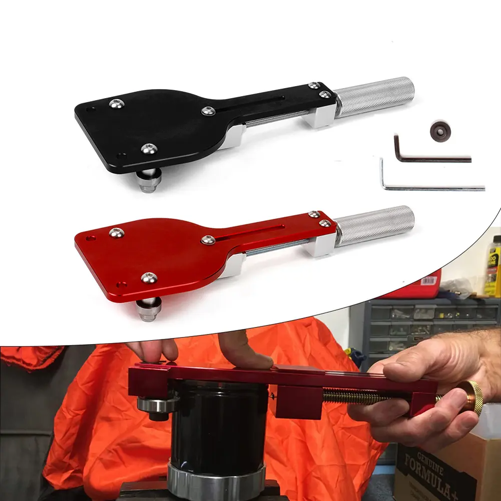 Car Oil Filter Cutter Aluminum Alloy Oil Filter Cutting Tool Universal Fuel Filter Cutting Tool for 2 3/8 To 5 Inch Diameter