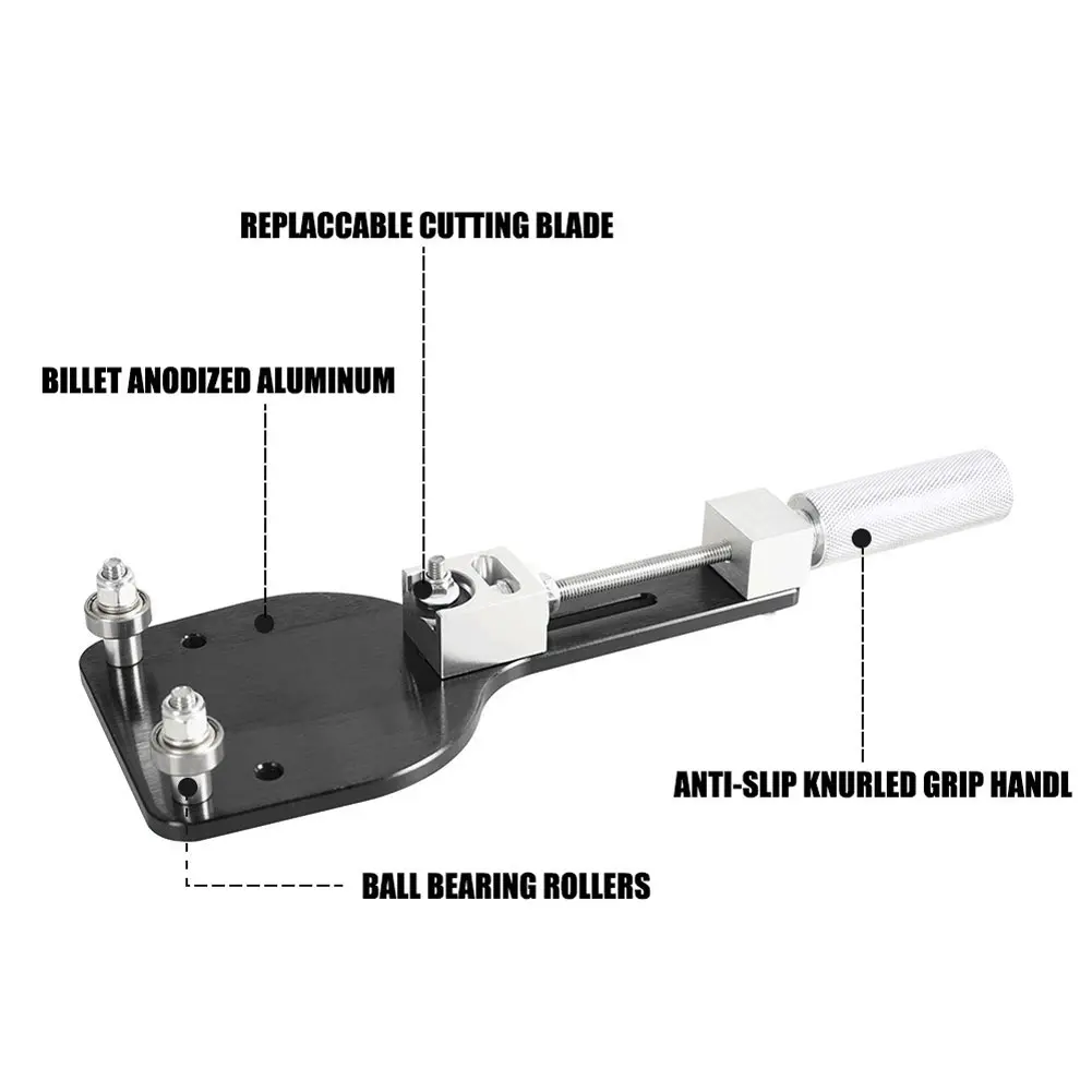 Car Oil Filter Cutter Aluminum Alloy Oil Filter Cutting Tool Universal Fuel Filter Cutting Tool for 2 3/8 To 5 Inch Diameter