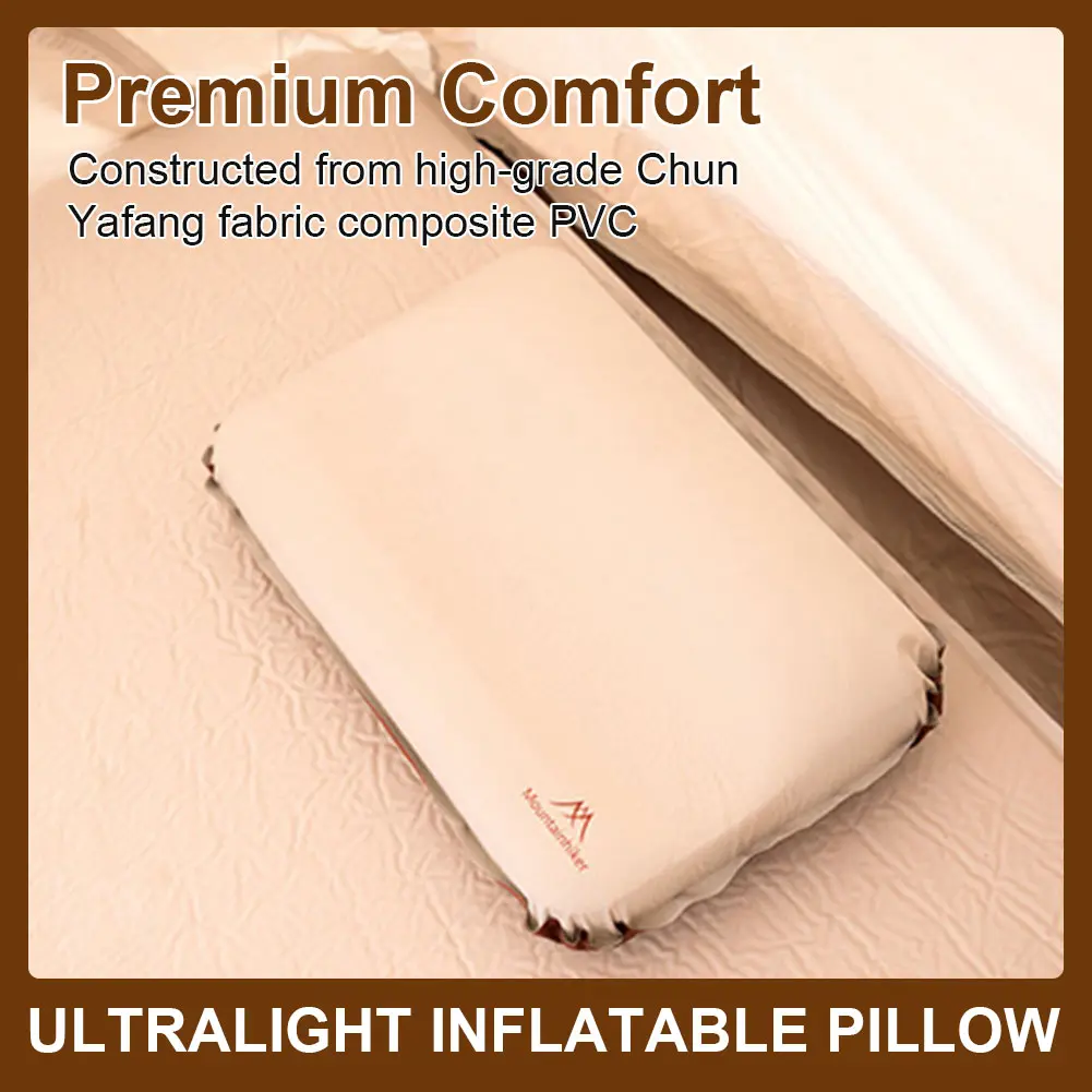 U-Shaped Ultralight Inflatable Pillow High Rebound Compressible Travel Pillow Portable Self Inflating Pillow for Outdoor Camping