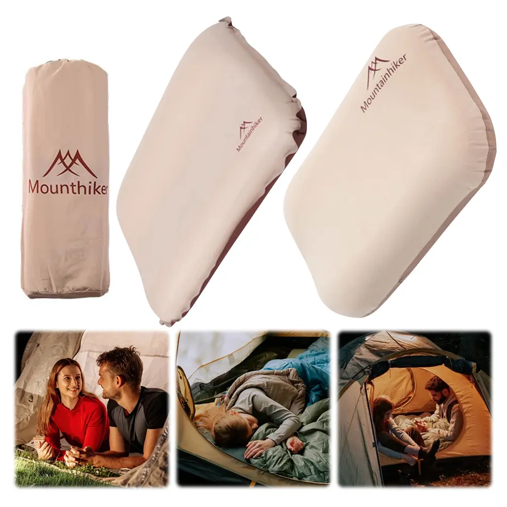 U-Shaped Ultralight Inflatable Pillow High Rebound Compressible Travel Pillow Portable Self Inflating Pillow for Outdoor Camping