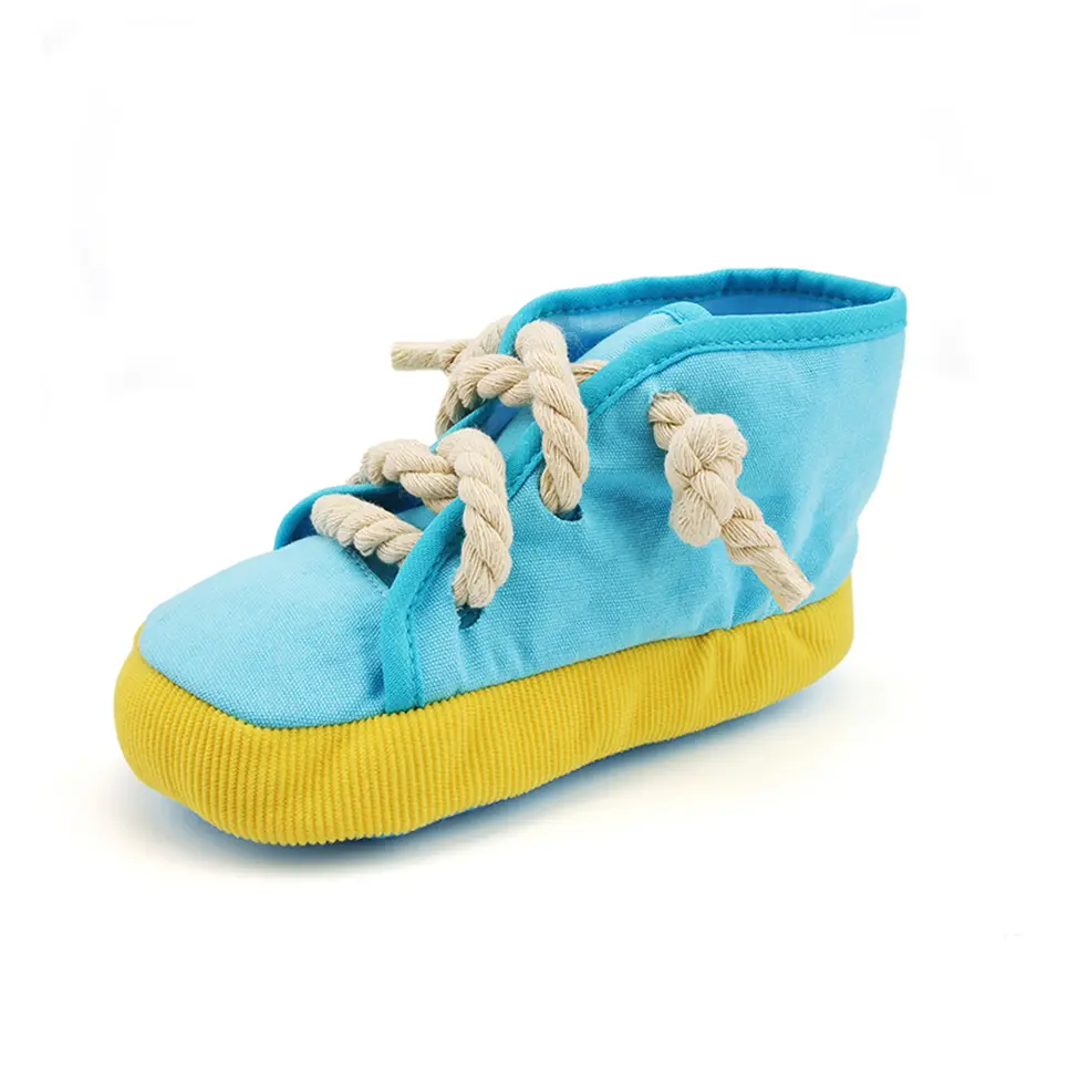 Bite Resistant Shoes Pet Toy Cats Squeak Bite-resistant Clean Teeth Rope Chew Dog Toy For Puppy