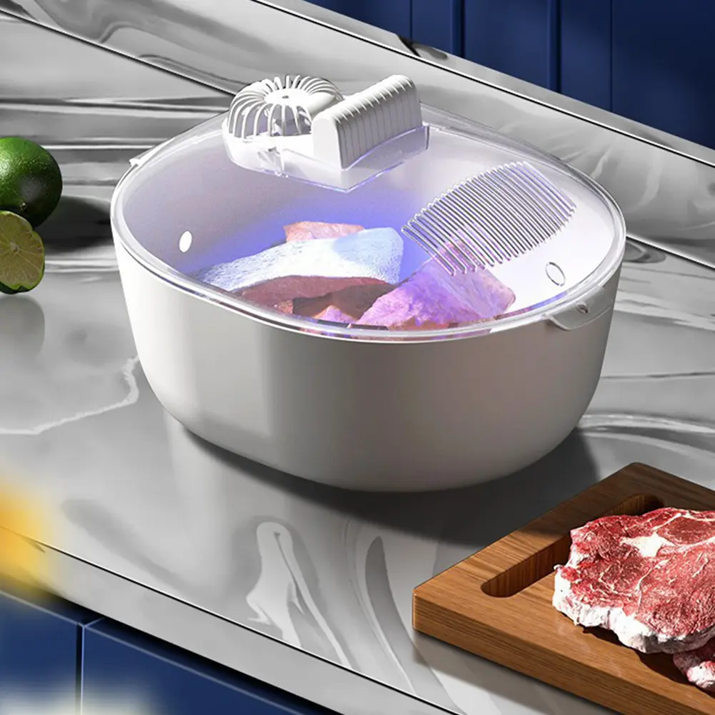 4 in 1 Frozen Meat Defrosting Plate Fresh-Keeping Meat Defroster Food Meat Fresh-Keeping Box Frozen Meat Circulating Defroster