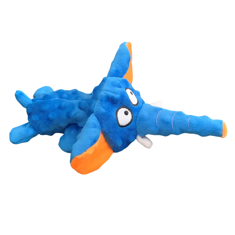 Small Plush Raw Dog Toys Squeak Elephant Shell Durable Toy Dogs Chew Interactive Indestructible Dog Sound Toy Puppy Pet Supplies